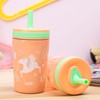Zak Designs Unicorn Kelso Tumbler Set, Leak-Proof Screw-On Lid with