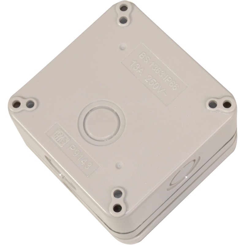 Eagle IP66 13A 1-Gang Unswitched Outdoor Socket