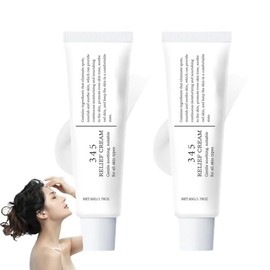345 Relief Cream, crema reparadora intensiva, hidratante y humectante, crema suave y calmante, adecuada para todo tipo de piel (2pcs)                 