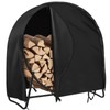 AKEfit 24 Inch Firewood Log Hoop Cover, Heavy Duty 600D