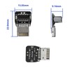 CERRXIAN 90 Degree USB Type E Adapter, Up Angle USB