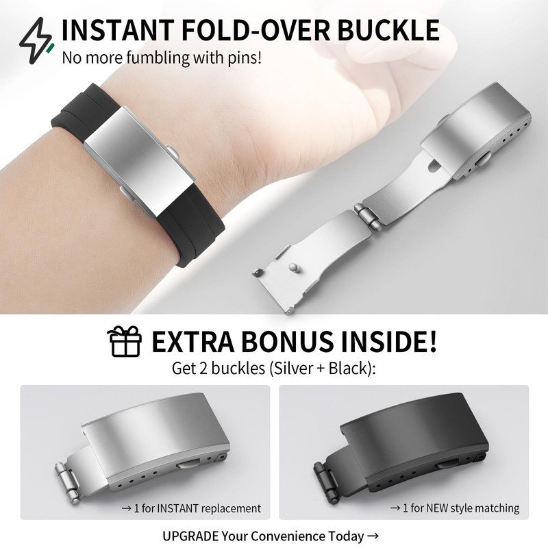 ULLCHRO Watch Strap for Men Quick Release Replacement Band 22mm