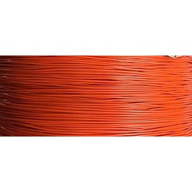 1/16" Coated to 3/32" Diameter, 7x7 Construction, Orange Vinyl Coated Cable: 50, 100, 250, 500, 1000, 2500 Ft (500 ft Reel)