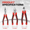 DNA Motoring Juego de Alicates 3 Piezas Linesman 6.5 Pulgadas