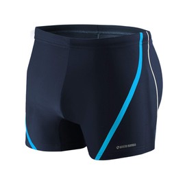 Sesto Senso Mens Swim Aquashorts Swimming Trunks Drawstring Beach Swimwear Shorts BD 366 L Blue