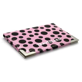 HITHIKA - New Leather Oyster Travel Card Bus Pass Holder Wallet Rail Card Cover CASE (Baby Pink(Polka Dot))