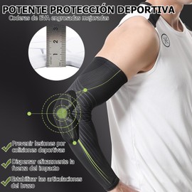 Protector de Brazo para Codera Deportivas, 1 Pieza Coderas para Brazo, Coderas Deportivas con Bloques Anticolisión, Coderas A Prueba de Golpes, para Jóvenes, Adultos, Fútbol, Baloncesto, Voleibol, L