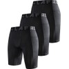 LAFROI Men's 3-Pack Quick Dry Cool Compression Fit Tights Shorts
