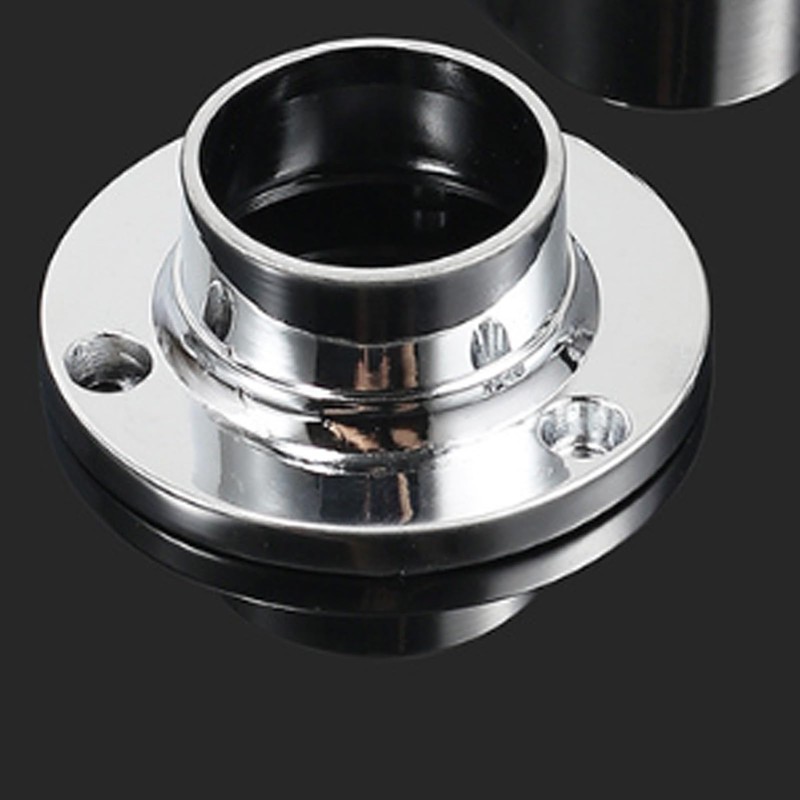 4 Pack Stainless Steel Closet Pole Sockets, Round Shaped Flange