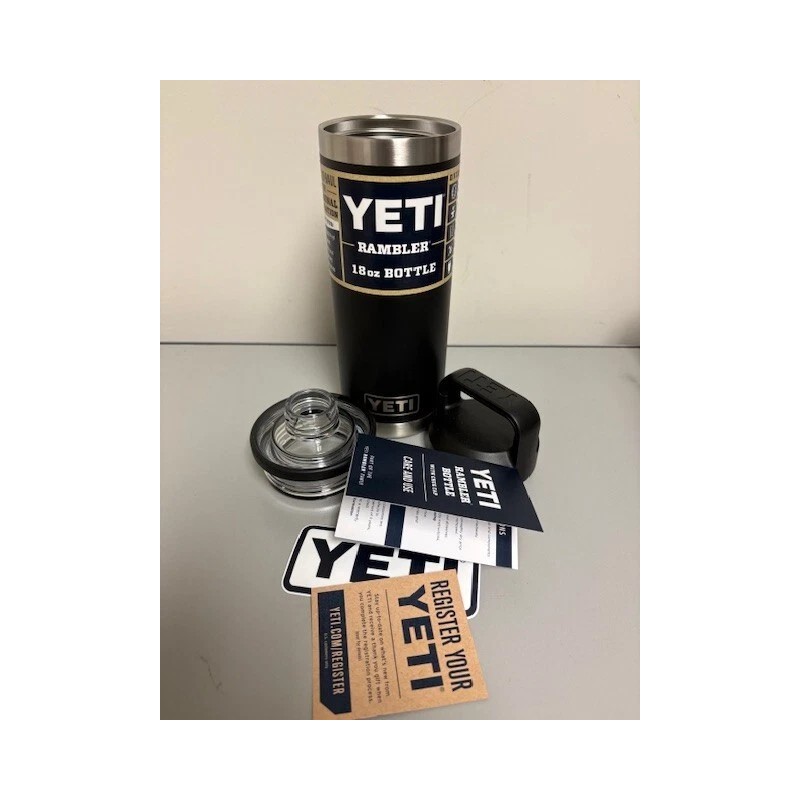 NEW YETI® 18oz Bottle Original Classic Black - Brand New