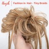 HOOJIH Messy Bun Hair Piece, Super Long Tousled Updo Hair