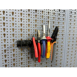 Pliers Wall Mount for 7 Pliers for Küpper Perforated Wall and Euro Holes 45 mm Euro Perforated Wall and Güde and ADB Perforated Wall Accessories System Holder (Normal 22 mm)