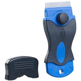 PEARL Hob Scraper: Hob Scraper for Scratch-Resistant & Sensitive Surfaces, 40 Blades (Glass Scraper, Scraper for Stove Tops, Scratch Remover)