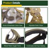 Fansport Airsoft Mask and Goggles Set, Tactical Half Face Mesh