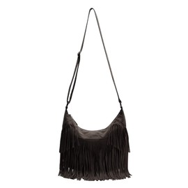 RARITYUS Women Crossbody Shoulder Bag Fringe Weave Hippie Suede Fringe Tassel Messenger Handbag