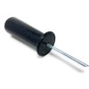 OPTIMUM Slim Memorial Cemetery Flower Vase - Plastic (Blacker Granite)