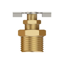 RVGUARD 1/2'' RV Water Heater Replacement Drain Valve with PTFE Tape, Durable Brass Construction, for RV and Trailer Water Heater