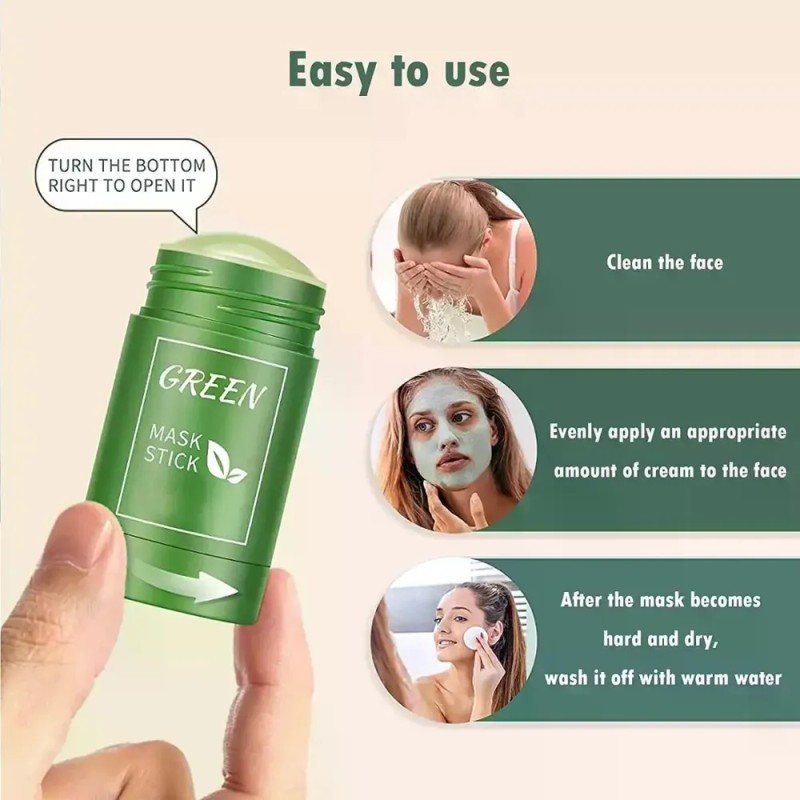 Mascarilla En Barra De Té Verde Para El Rostro, Paquete