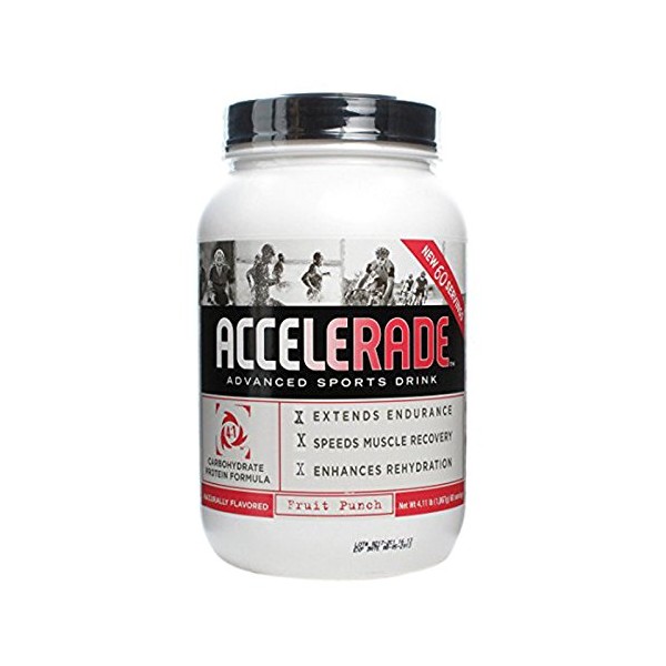 Endurox Pacifichealth Labs Accelerade Advanced Sports Powder Fruit Punch, 4.11 Lbs, 60 Count