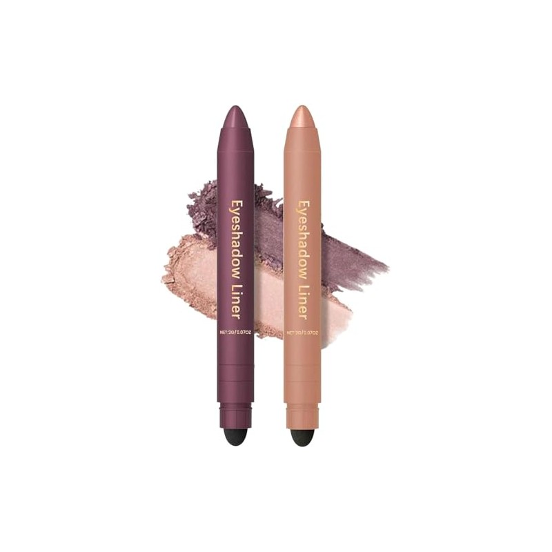 rexibuz Shadow Liner 2-in-1 Eyeliner Eyeshadow, Shadow Liner Duo Plum,