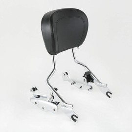 TCMT Detachable Passenger Backrest Sissy Bar With 2 Up Air Wing Luggage Rack 4 Point Docking Hardware Kits Fits For Harley Touring 2009-2013