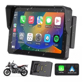 Unbranded 7Inch Motorcycle Navigation GPS Wireless Carplay Android Touch Screen + TPMS
