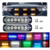 PUNKZZ Par Lateral Faro Led Barra Estrobo Patrulla 18 Función
