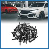 A ABSOPRO 30pcs Black Plastic Rivet Bumper Fastener Clip for