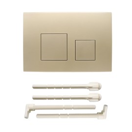 Acesome Toilet Actuator Plate Compatible with Geberit Sigma01 Sigma10 Sigma20 Sigma21 Sigma30 Sigma50 Sigma60 Actuator Plate Plastic for 2 Flush (Gold)