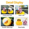 wonuu Rubber Duck Car Decorations Cute Yellow Duck Car Dashboard