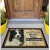 PR Print Royal Door Mat Pets with Dog Picture Border