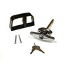 5-1/2" Chrome T-Handle Door Lock Set - shed, gate, Playhouse, coop Keyed Alike