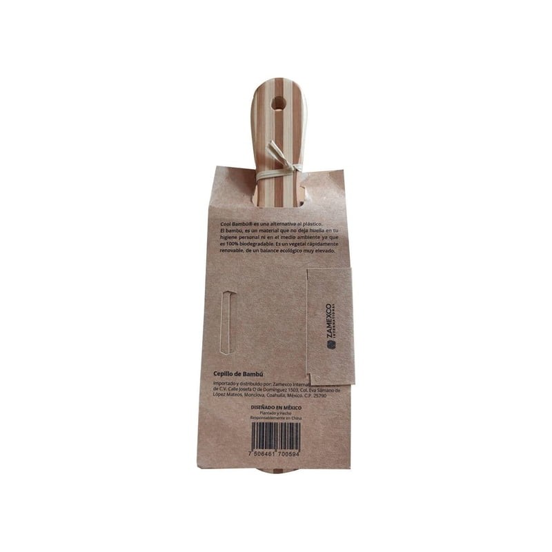 Cepillo para cabello Cool Bambu de pala doble cerdas