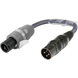 Sommer Cable speakON® MEGXU225-0020-GR 2-Pin Plug Adaptor to XLR 3-Pin Male for Speaker Cable Road Adapter