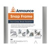 Announce A4 Snap Frame (25mm anodised Aluminium Frame, Wall fixings