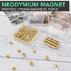 E BAVITE 50 Set Magnetic Push Pins,Flat Push Pin, Magnetic