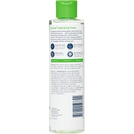 CeraVe Hydrating Toner for Face Non-Alcoholic with Hyaluronic Acid, Niacinamide, and Ceramides for Sensitive Dry Skin, Fragrance-Free Non Comedogenic, Full Size, 6.8 FL Oz