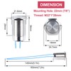 DMWD 22mm Waterproof IP67 Metal Latching Push Button Switch Heavy