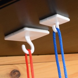 Multipurpose Ceiling Hook for Fishing Line, Hanging Plants & Interior Lights Screw 4ea