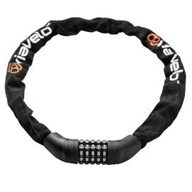 Via Velo Bike Chain Lock, 5-Digit Resettable Combination Heavy Duty Anti-Theft Bicycle Lock, 2.95 Ft Security Bike Locks for Scooter, Motorcycle, Gate, Fence, Valuables Etc