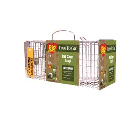 The Big Cheese Ready-Baited Rat Cage Trap Poison-Free Welfare Friendly British Grain Safe Around Children and Pets Monitor Infestations Good Quality