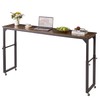 Aibiju Over Bed Desk with Wheels Adjustable Height, King Size