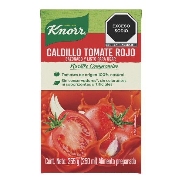 Knorr, KNORR Caldillo Tomate 250ml, 250 mililitros