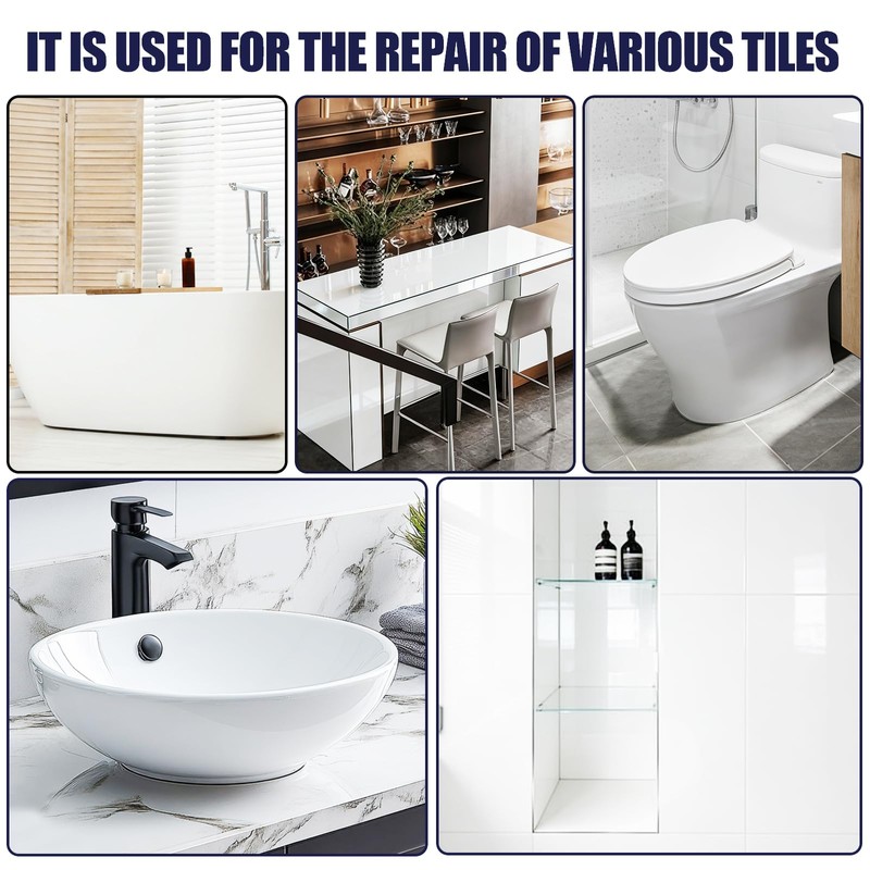 White Tile Paint and Tile Refinishing Kit 32.0 Fl Oz/50-55sq.ft