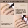 Dual-Ended Microblading Eyebrow Pencil for Women, 2 in 1 Liquid
