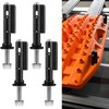 Mounting Pins for Recovery Boards, 4 PCS Lockable Traction Board
