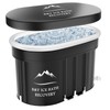 B&Y Oval Ice Bath Tub, Foldable Bathtub for Athletes, Portable