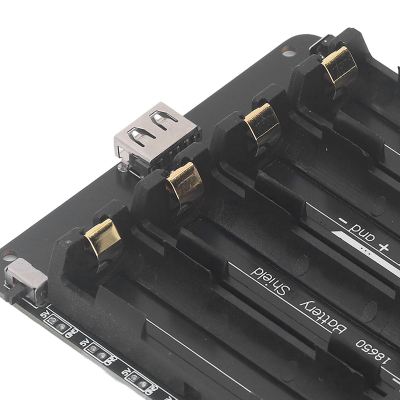 4 Slot Lithium Battery Holder Shield Case Battery Development Board