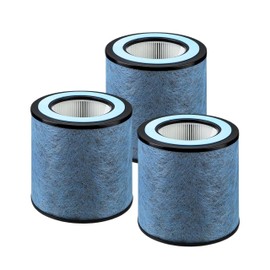 Nispira HP152 HP153 Replacement True HEPA Filter Compatible with Shark Air Purifier HP150 HP151 HP152 HP153 HP155 UA155 HP152C HE15FKPET, Works with NeverChange Filtration System, 3 Pack