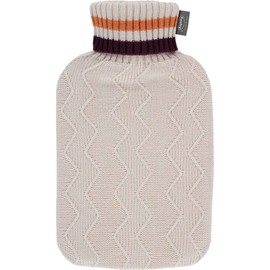 fashy Hot Water Bottle with Knitted Cover 2.0 L Beige